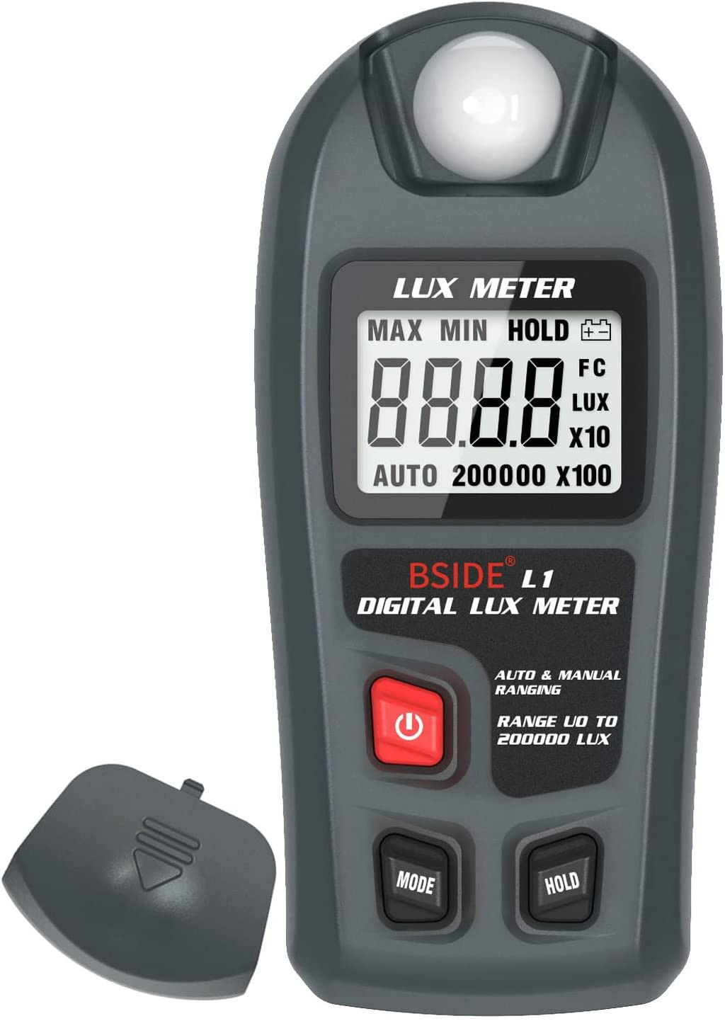 BSIDE Digital Light Meter Lux Tester Illuminance Luxmeter, 0-200,000 Lux Portabl