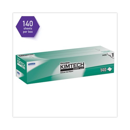 Kimtech Kimwipes Delicate Task Wipers, 14.7×16.6, Unscented, 144/Box, 15/Pack