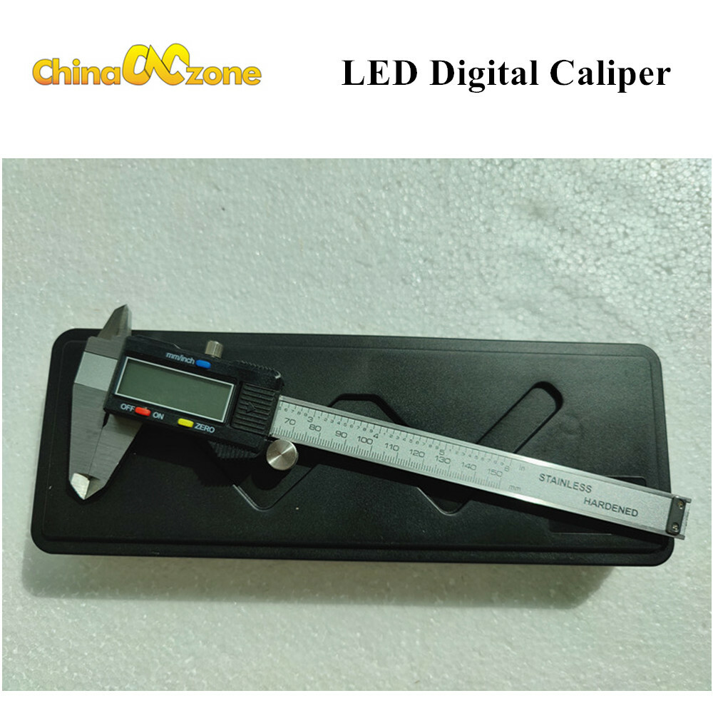 LED Digital Caliper Vernier 6″ 150mm CNC Electronic Micrometer Ruler Gauge Meter