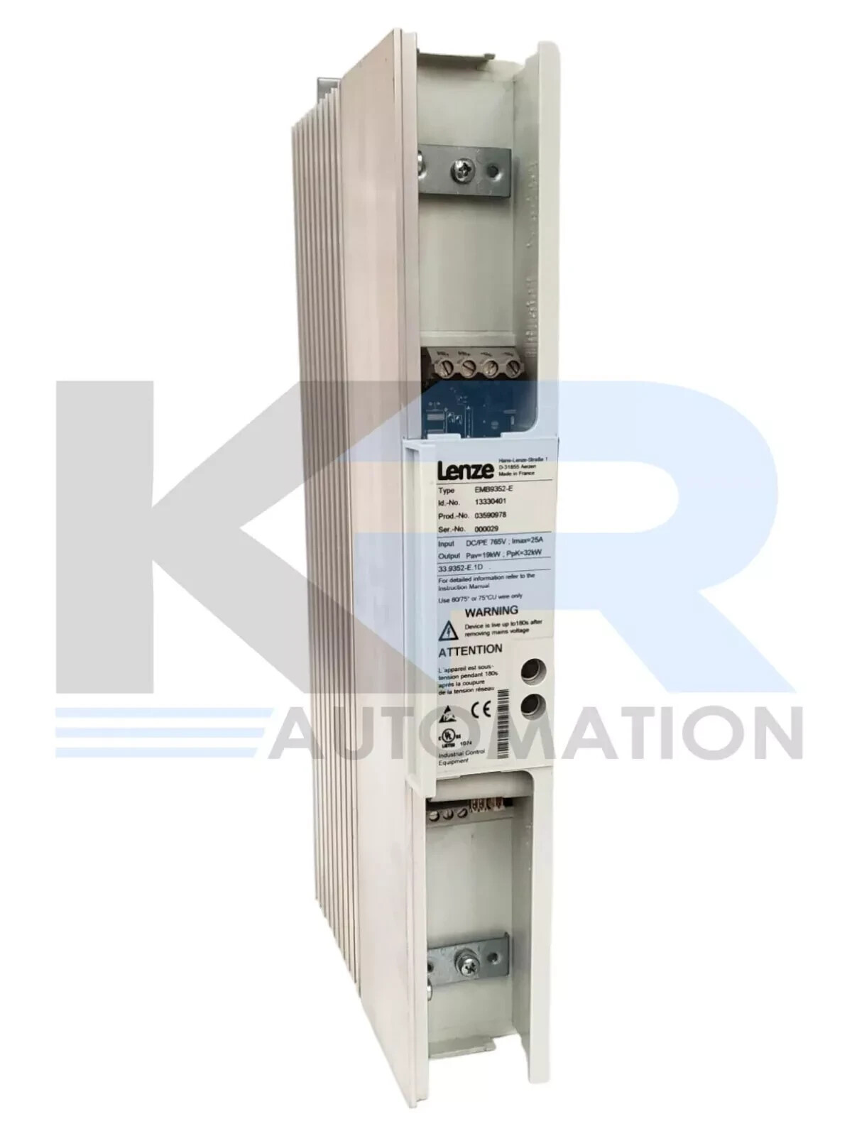 Lenze EMB9352-E Servo Brake Module Drive 765VDC 25A 19kW