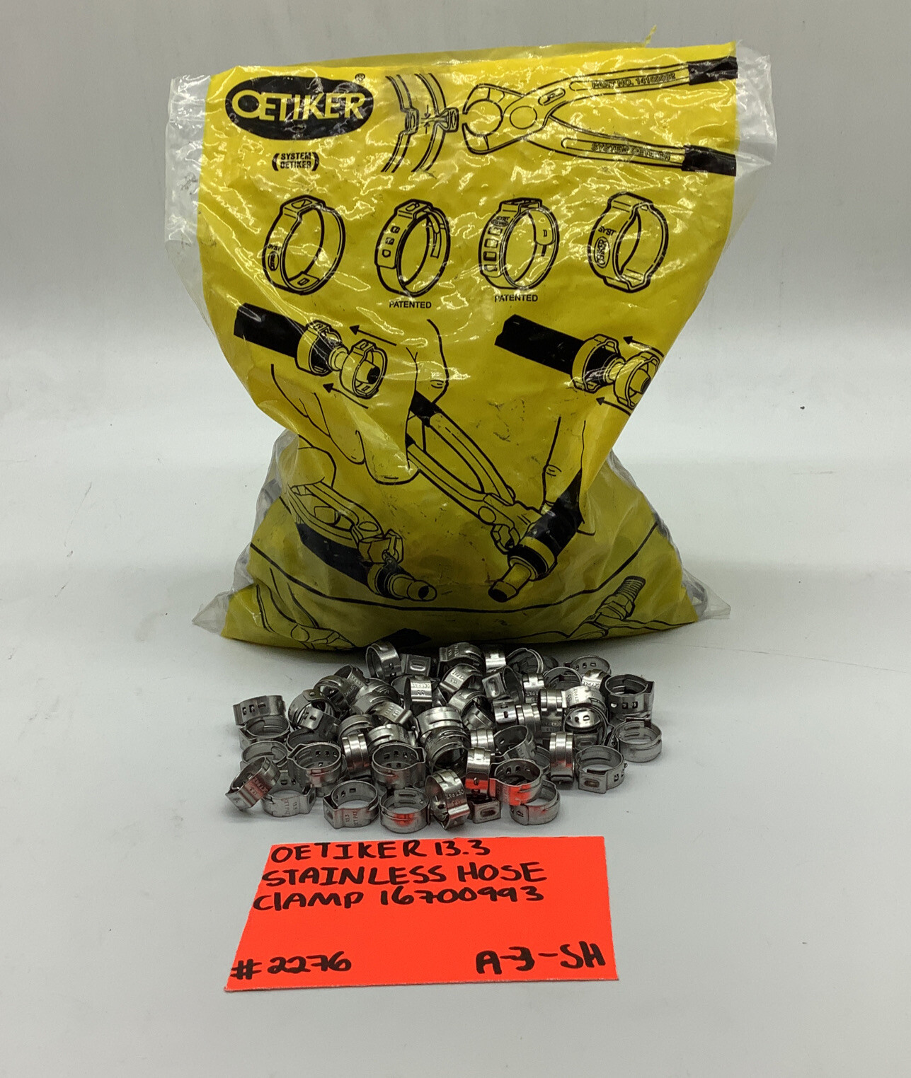 Oetiker 13.3 Stainless Hose Clamp 16700993(500pcs) (#2276)(A-3-SH)