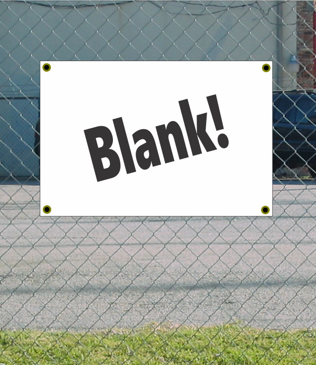 2×3 BLANK White Banner Sign NEW Discount Size & Price Make your own DIY Sign