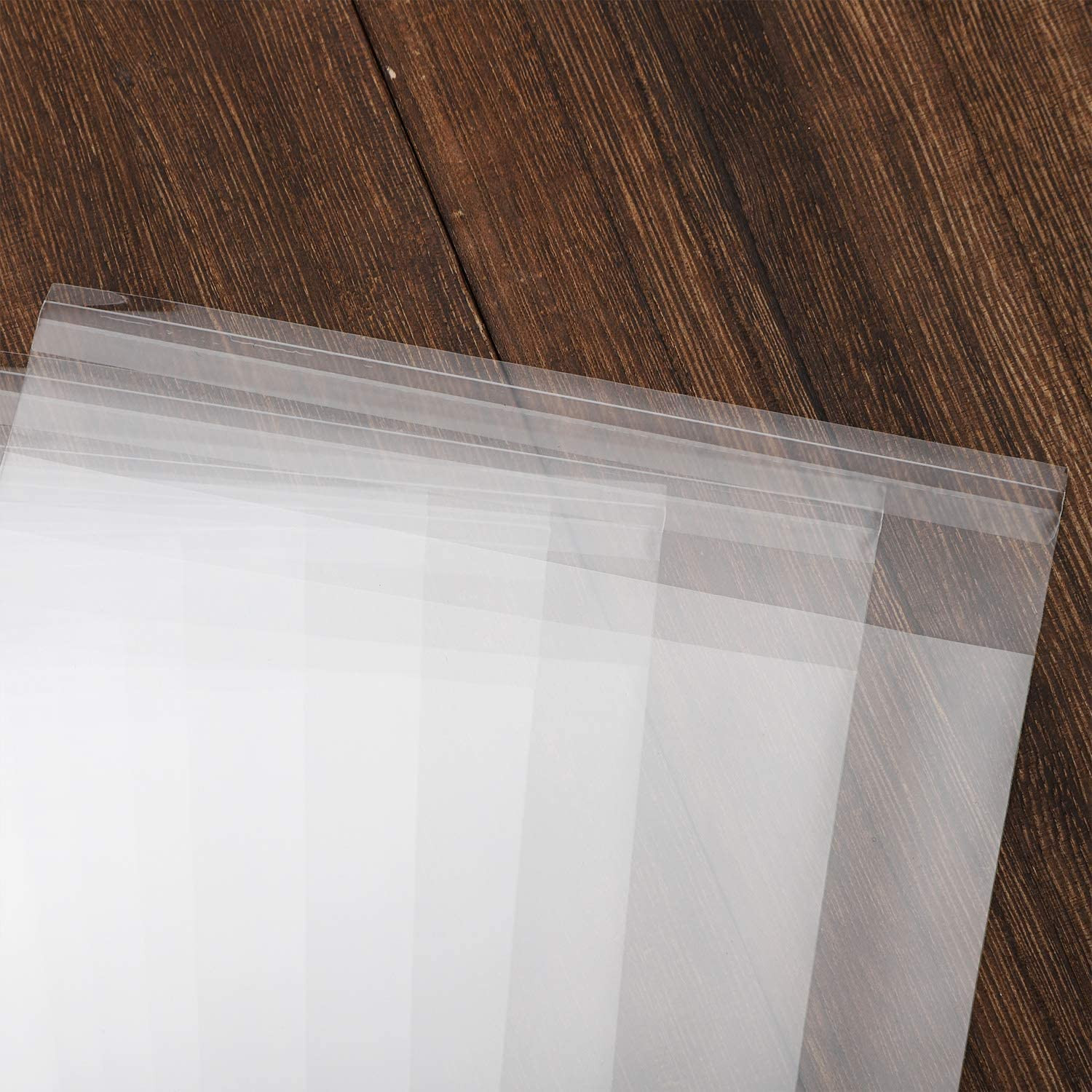 50 Pcs Clear 10″ X 13″ Self Seal Cello Cellophane Bags Resealable Poly Bags 2.8