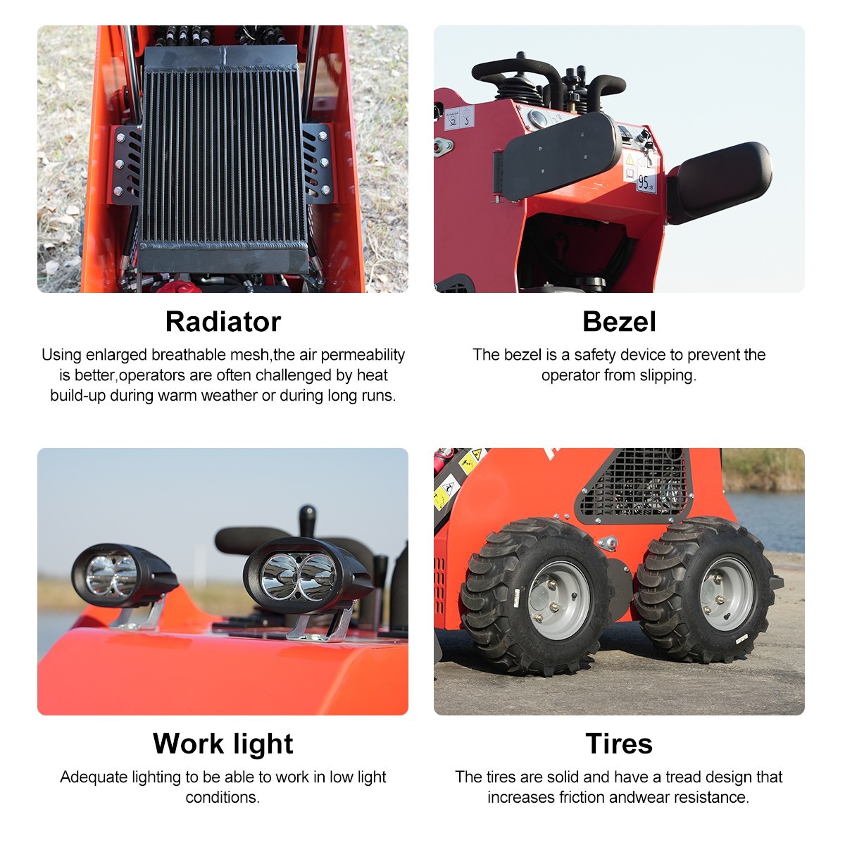 HUAYEE FREE SHIPPING New Mini Skid Steer Loader 13.5hp B&S Gas EPA Engine