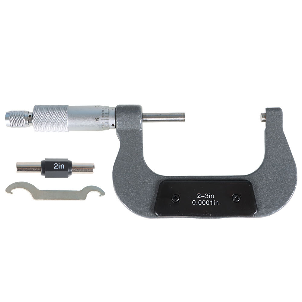 1 Pack 2-3″ & 0.0001″ Outside Micrometer Carbide Tipped Precision Micrometer New