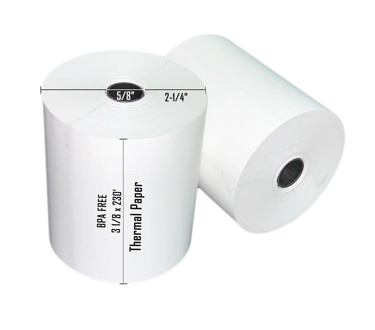 3 1/8″ (80mm) x 230′ BPA Free Thermal Receipt Paper Rolls w/ Splice* – 10 rolls