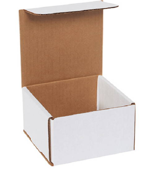 1-500 CHOOSE QUANTITY 5x5x3 Corrugated White Mailers Packing Boxes 5″ x 5″ x 3″