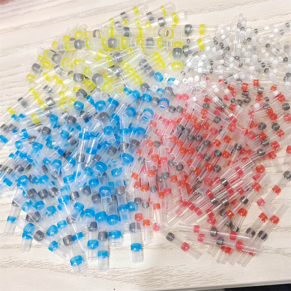 100-1000 Solder Seal Sleeve Terminal Waterproof Heat Shrink Butt Wire Connectors