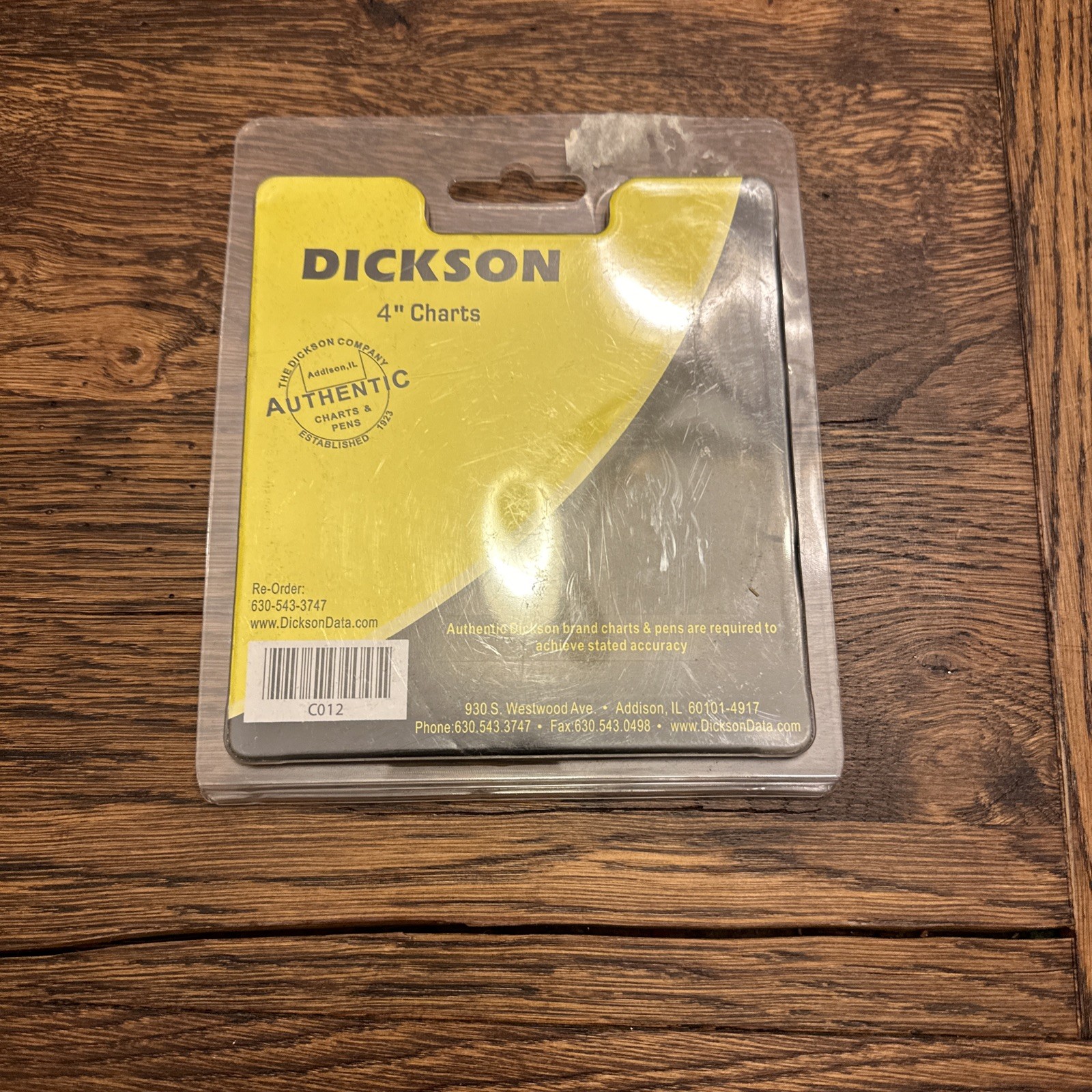 Dickson C012 100 PSI 7 Days Circular Chart QTY 60 A8