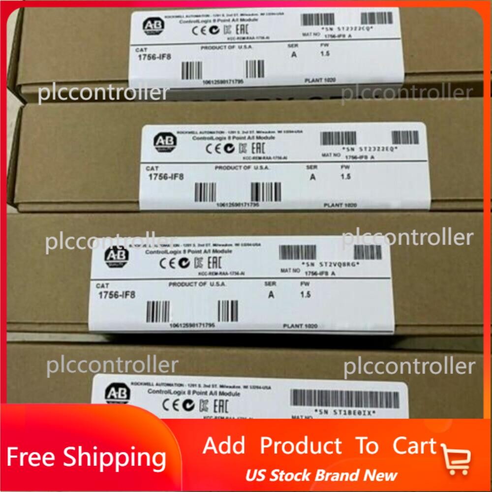 Sealed Allen-Bradley 1756-IF8 /A ControlLogix Point A/I Module US Free Tax
