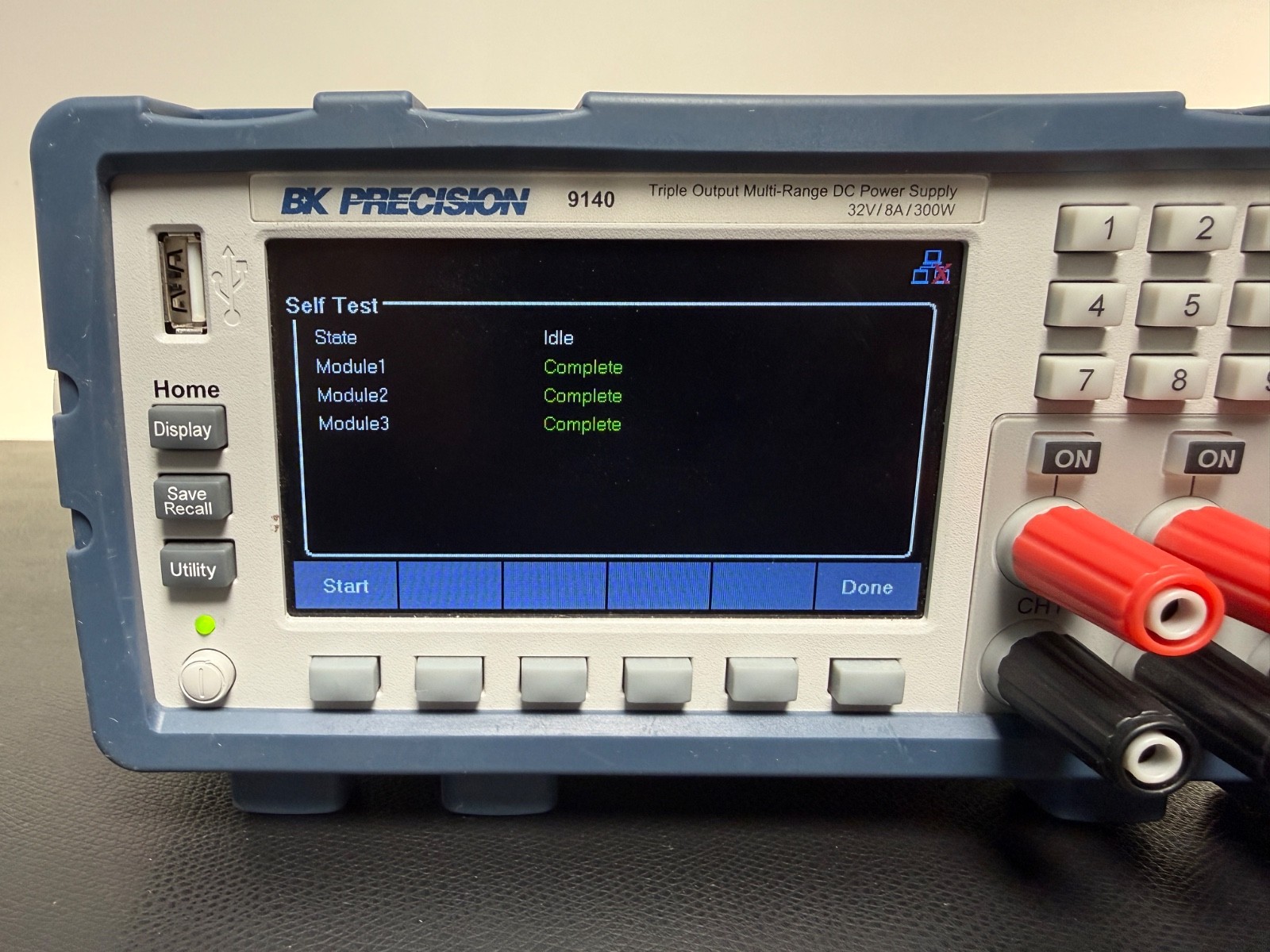 B&K Precision 9140 Triple Output Dc Power Supply 300W, 8A Keysight Fluke Agilent