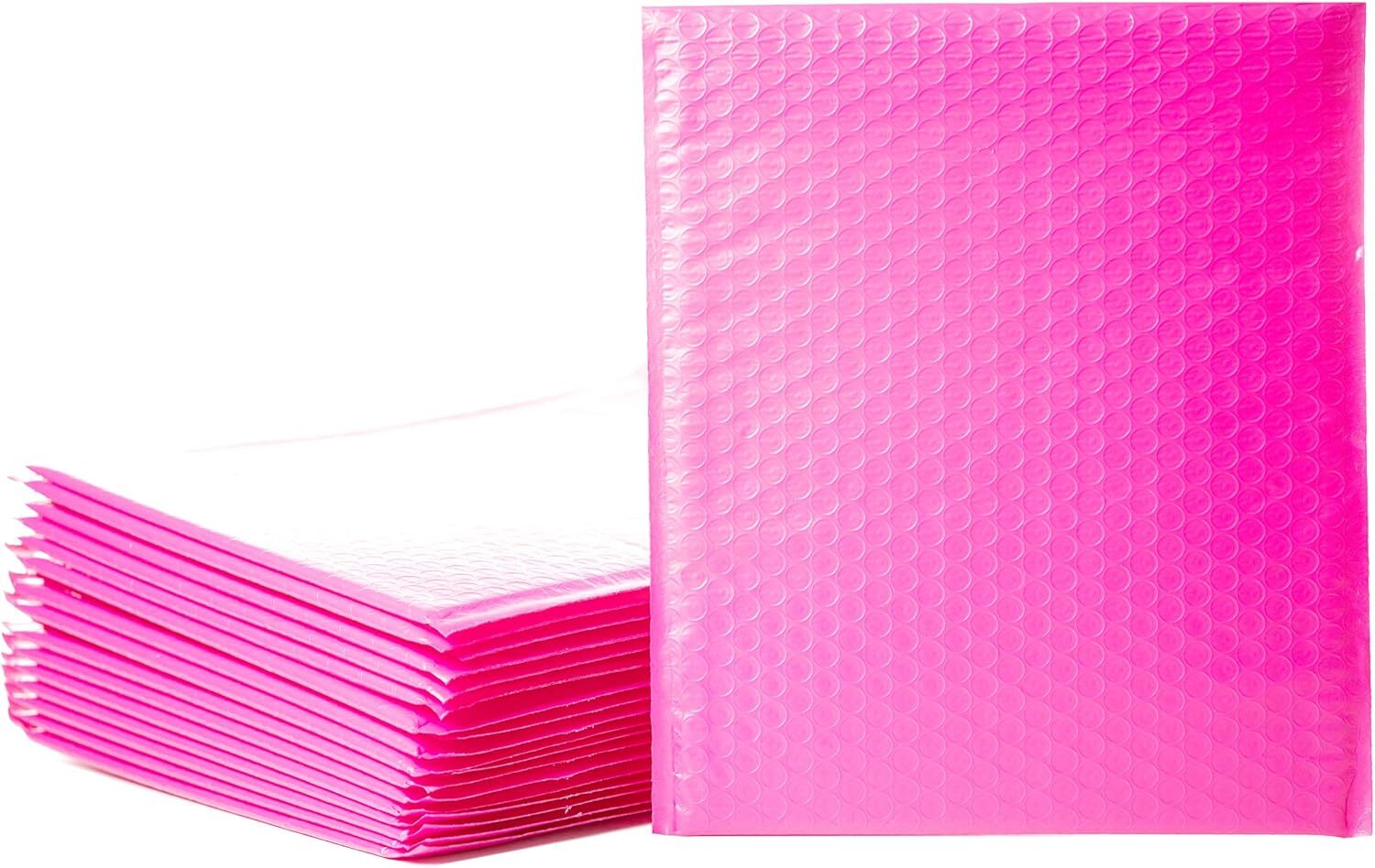 #4 9.5×14.5 HOT PINK POLY BUBBLE MAILERS SHIPPING PADDED BAGS ENVELOPES 9.5×13.5