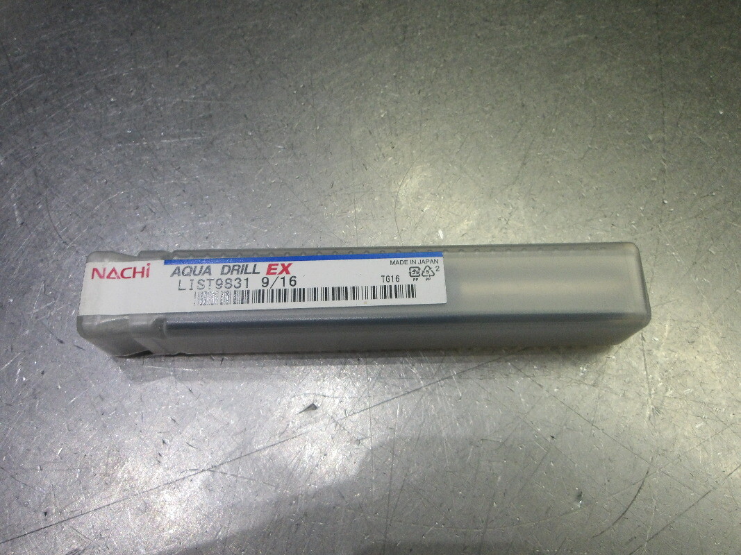 Nachi Aqua Drill EX 9/16″ Carbide Flat Bottom Drill 12mm Shank 9/16 L9831 (LOC10