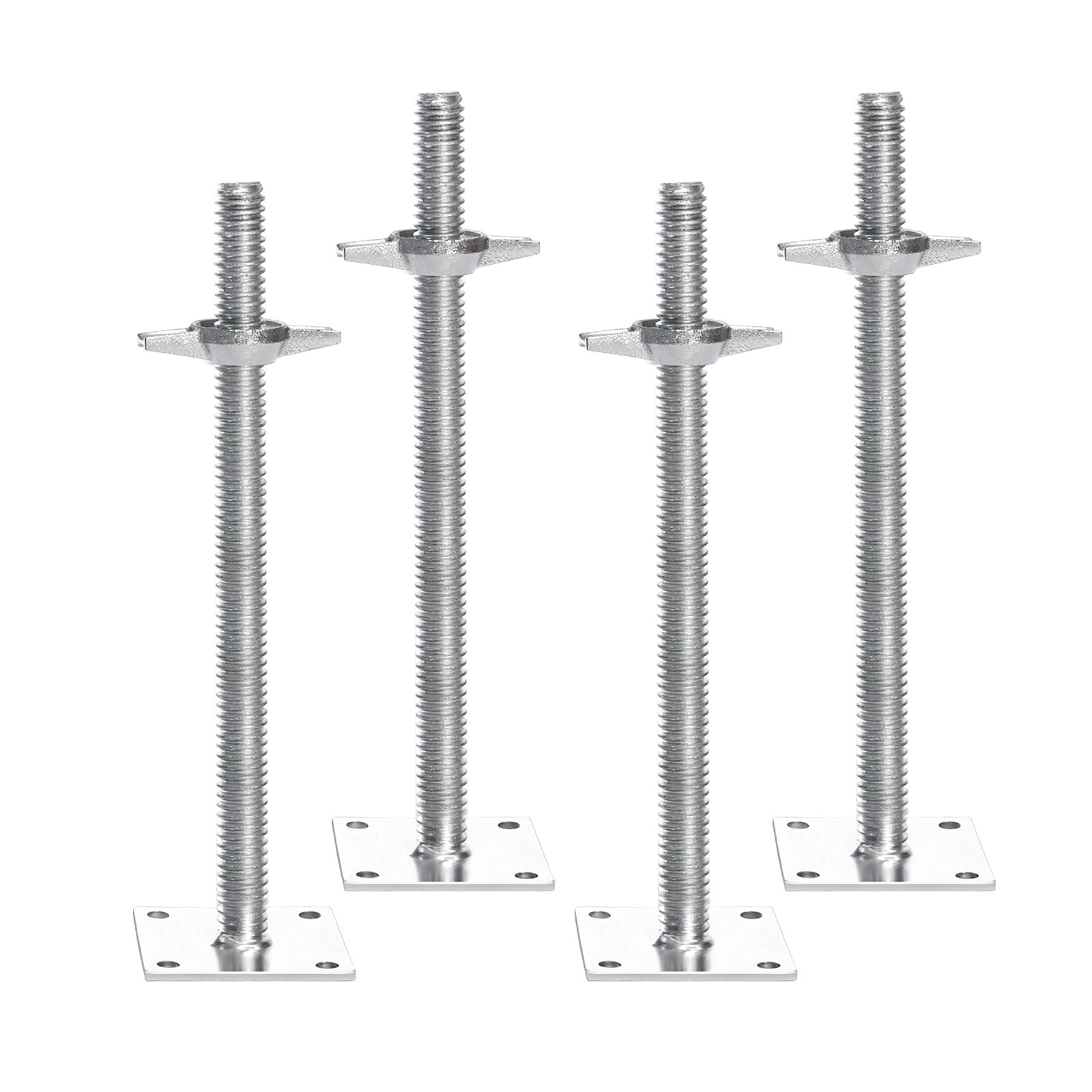 4-Pack Adjustable Leveling Jacks Solid Screw for Baker-Style Scaffolding
