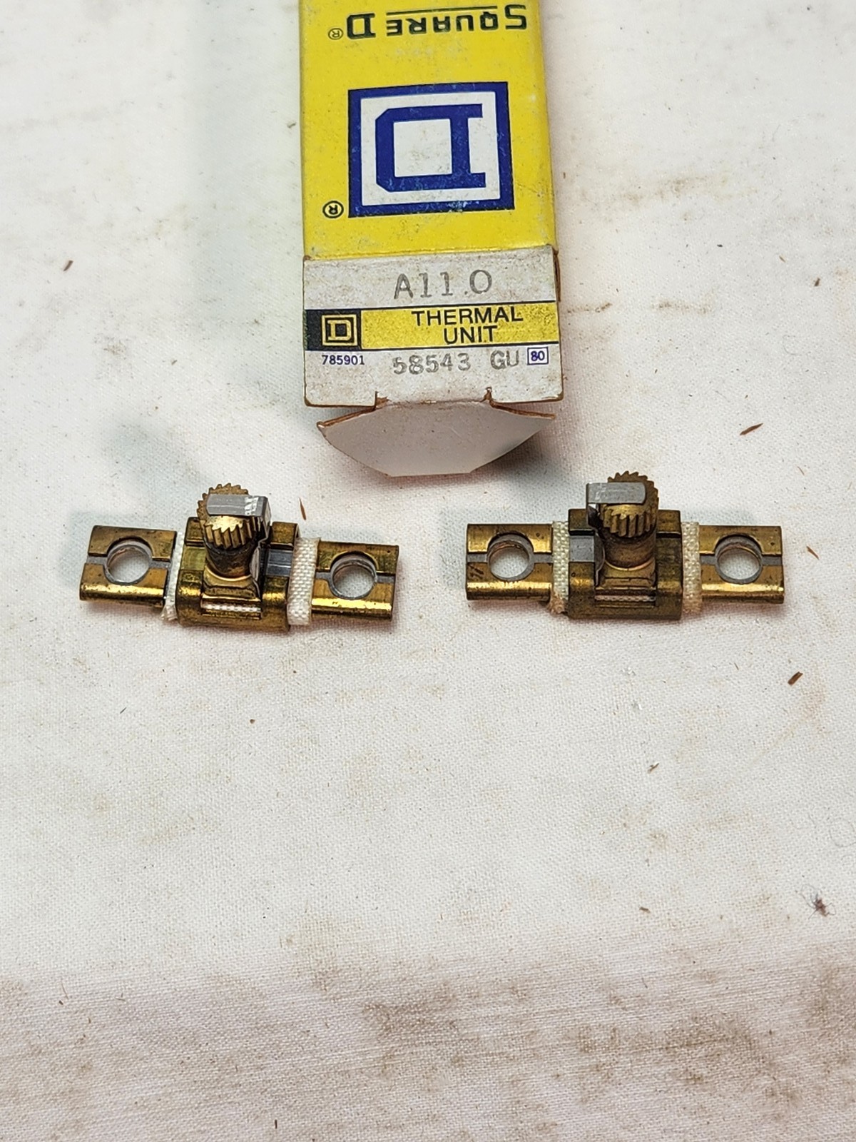 Square D A11.0 Thermal Unit Overload Relay Heater Element – New in Box (2 Pcs)