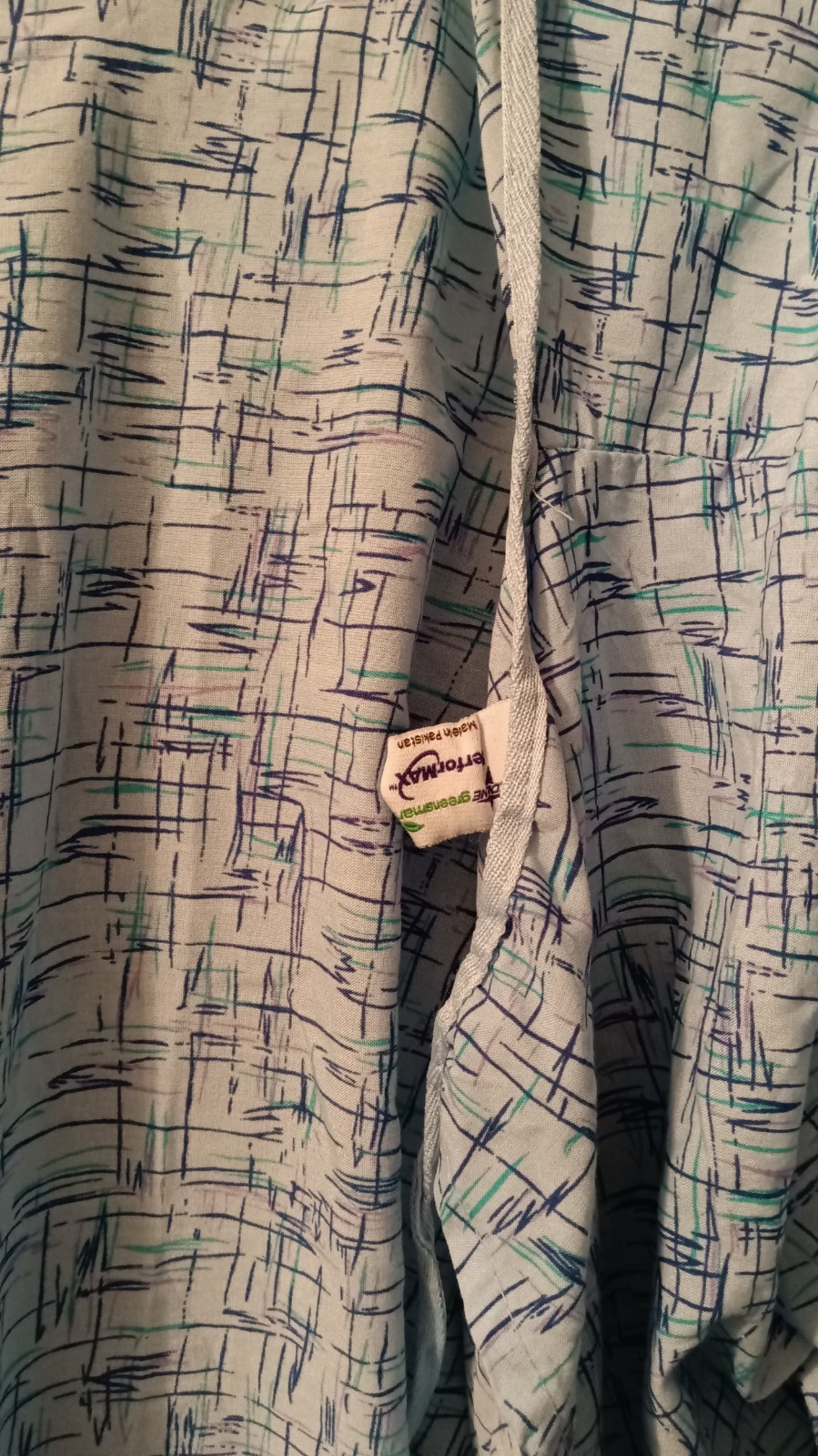 NICE! Lot of 2 MEDLINE Hospital Gown Unisex Adult One Size Blue Ties Back