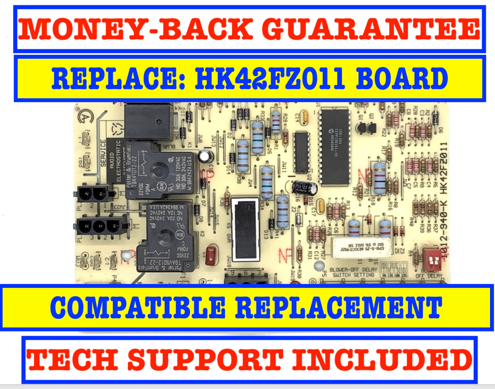 GUARANTEED WORKING – HK42FZ011 gas furnace compatible replacement control board