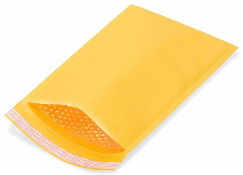 #000 4×8 KRAFT BUBBLE MAILERS SELF SEAL SHIPPING BAGS ENVELOPES PADDED 4×7