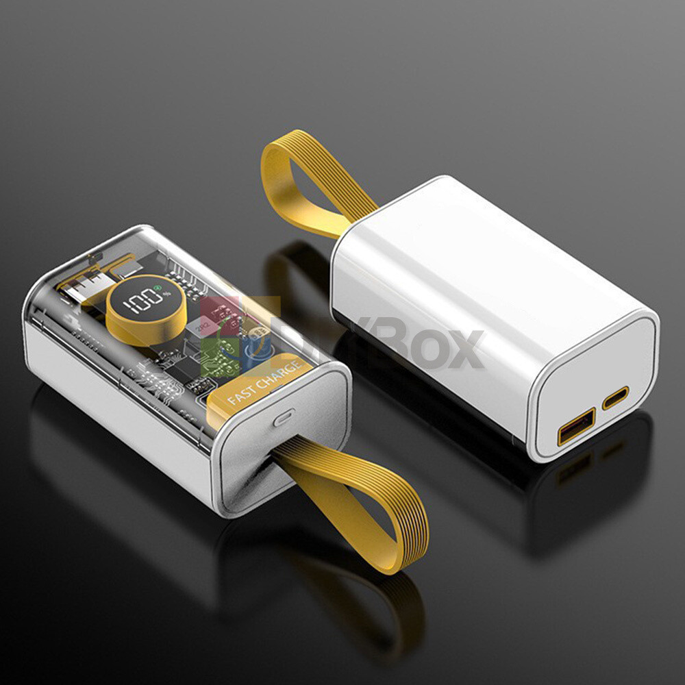DIY Kits Power Bank Box PD 22.5W Portable 18650 USB Power Bank Case 10000mAh