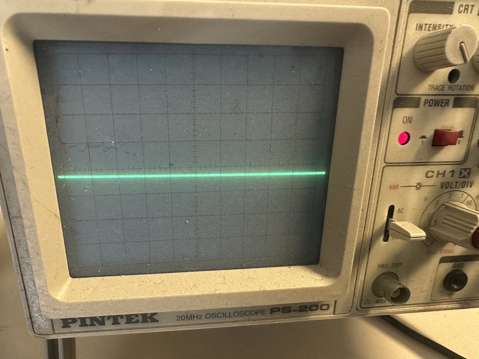 Pintek PS-200 Analog Oscilloscope 20MHz Dual Trace, Dual Trigger