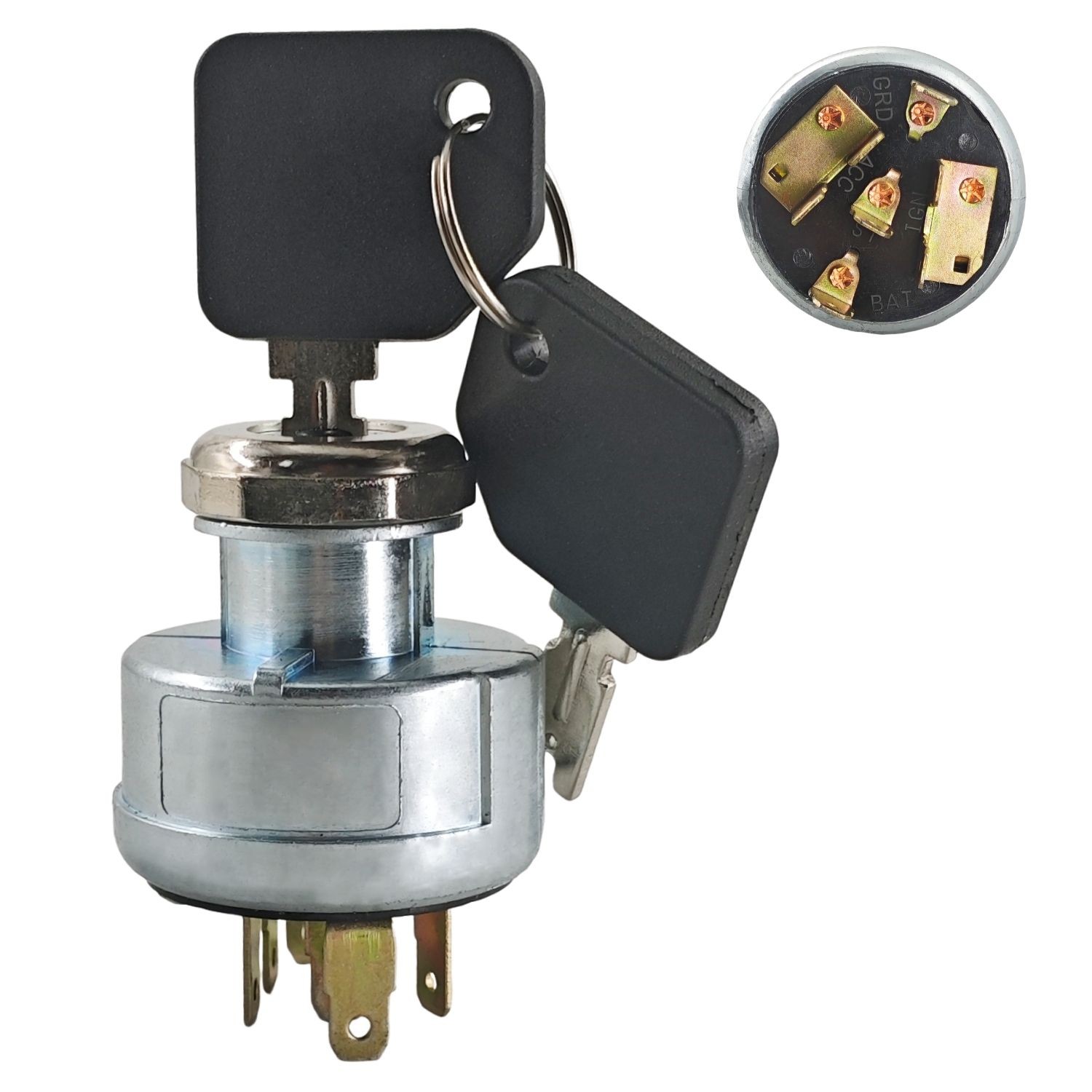 3 Position Ignition Switch w/key for Pollak Clark Forklifts Hyster