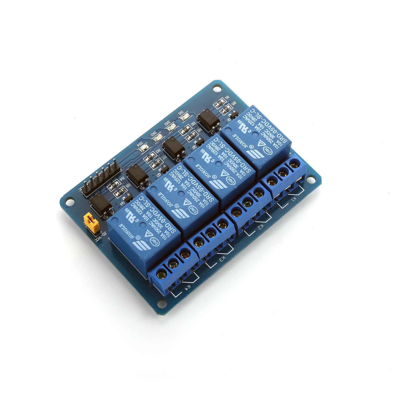 4 Channel 5V Relay Module 250V 10A Relays for Arduino, Automation & IoT