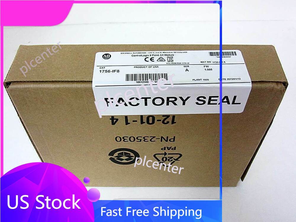 New Sealed Allen Bradley 1756-IF8 ControlLogix 8 Point A/I Module 1756IF8 Ser A