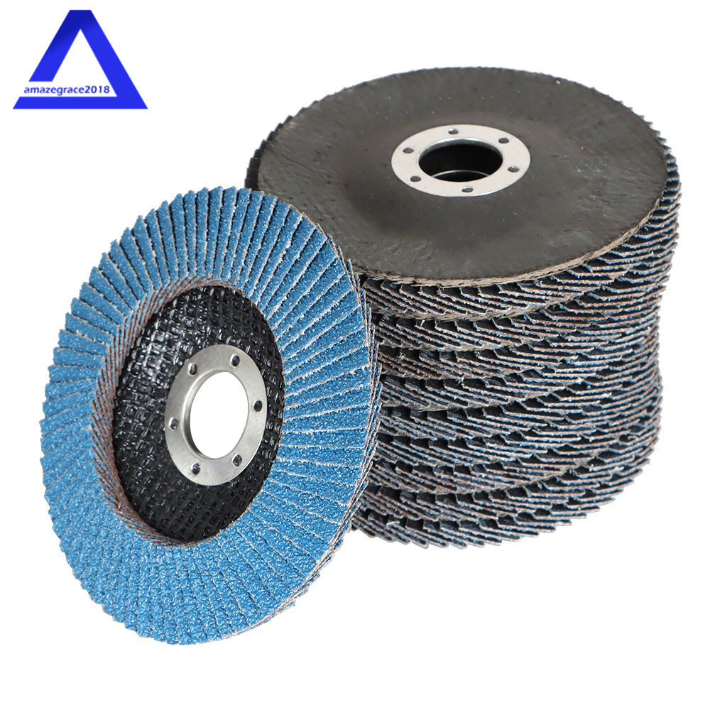 100Pack 4-1/2″×7/8” 40 Grit T29 Premium Zirconia Flap Disc Sanding Grinding