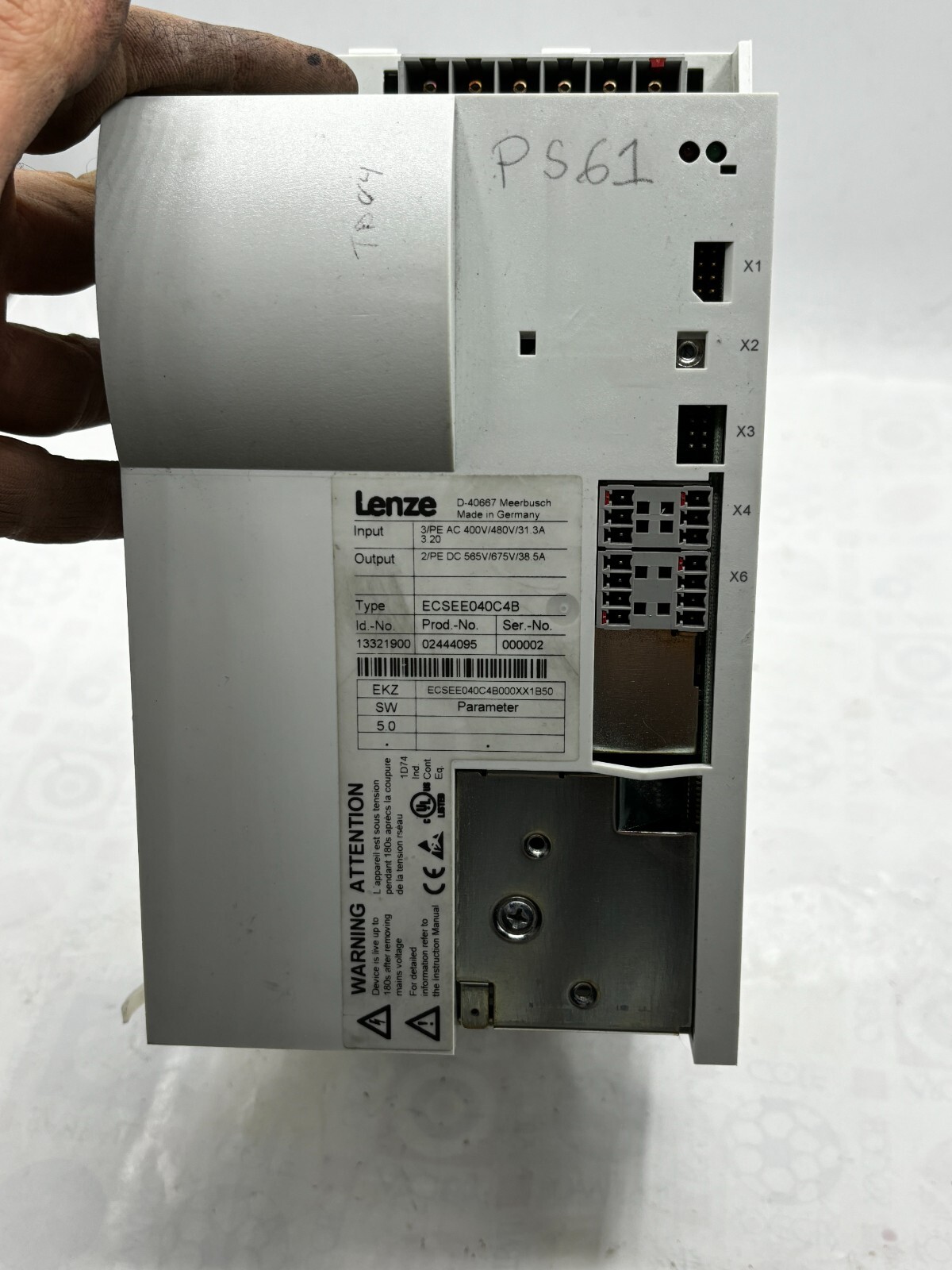 LENZE ECSEE040C4B ECS POWER SUPPLY MODULE SERVO DRIVE “FREE SHIPPING” 🎯