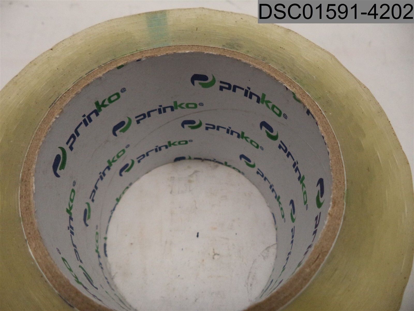 Qty=25: Prinko Tape, L 110 yd p/Roll, W 3″, Thickness 2.0 Mil, Bore 3″, Clear