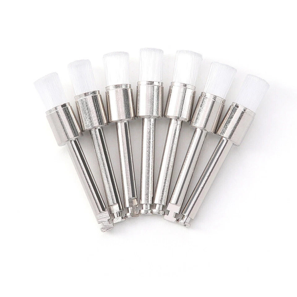 Dental Polishing Prophy Prophylaxis Brush Nylon RA Latch Type Bristle Flat/Taper
