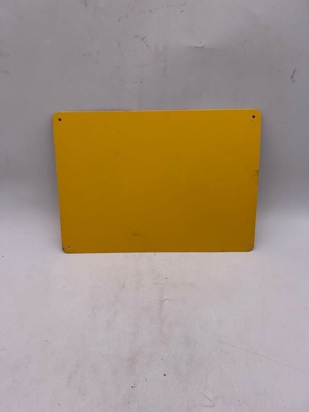 Brady 10 in. x 14 in. Plastic Caution Hard Hats Required OSHA Safety Sign