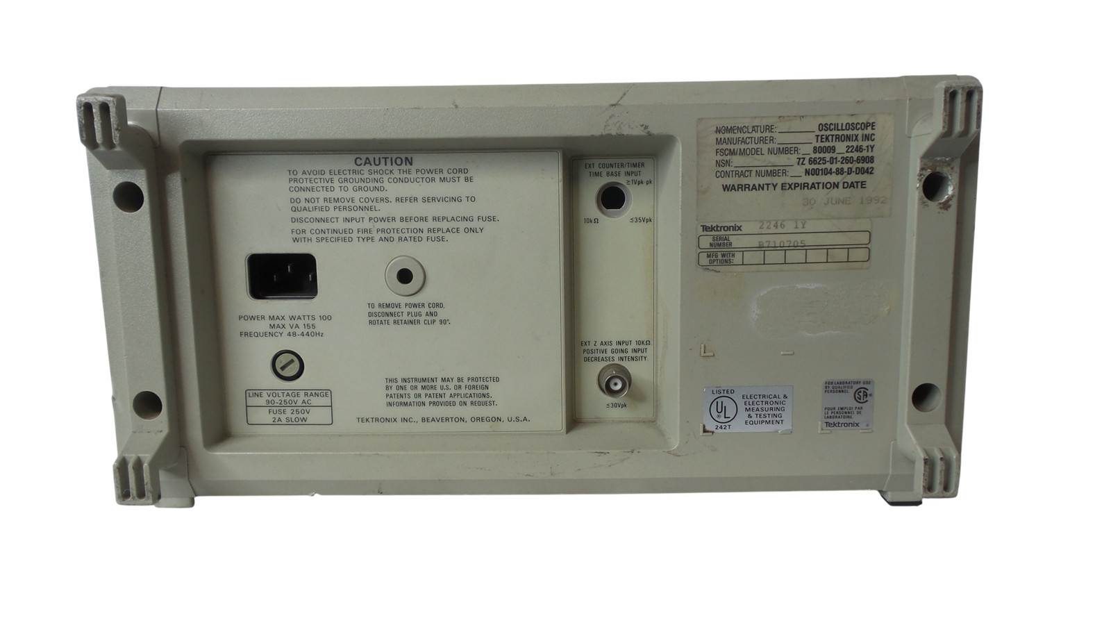 Tektronix 2246 100MHz Oscilloscope – Free Shipping