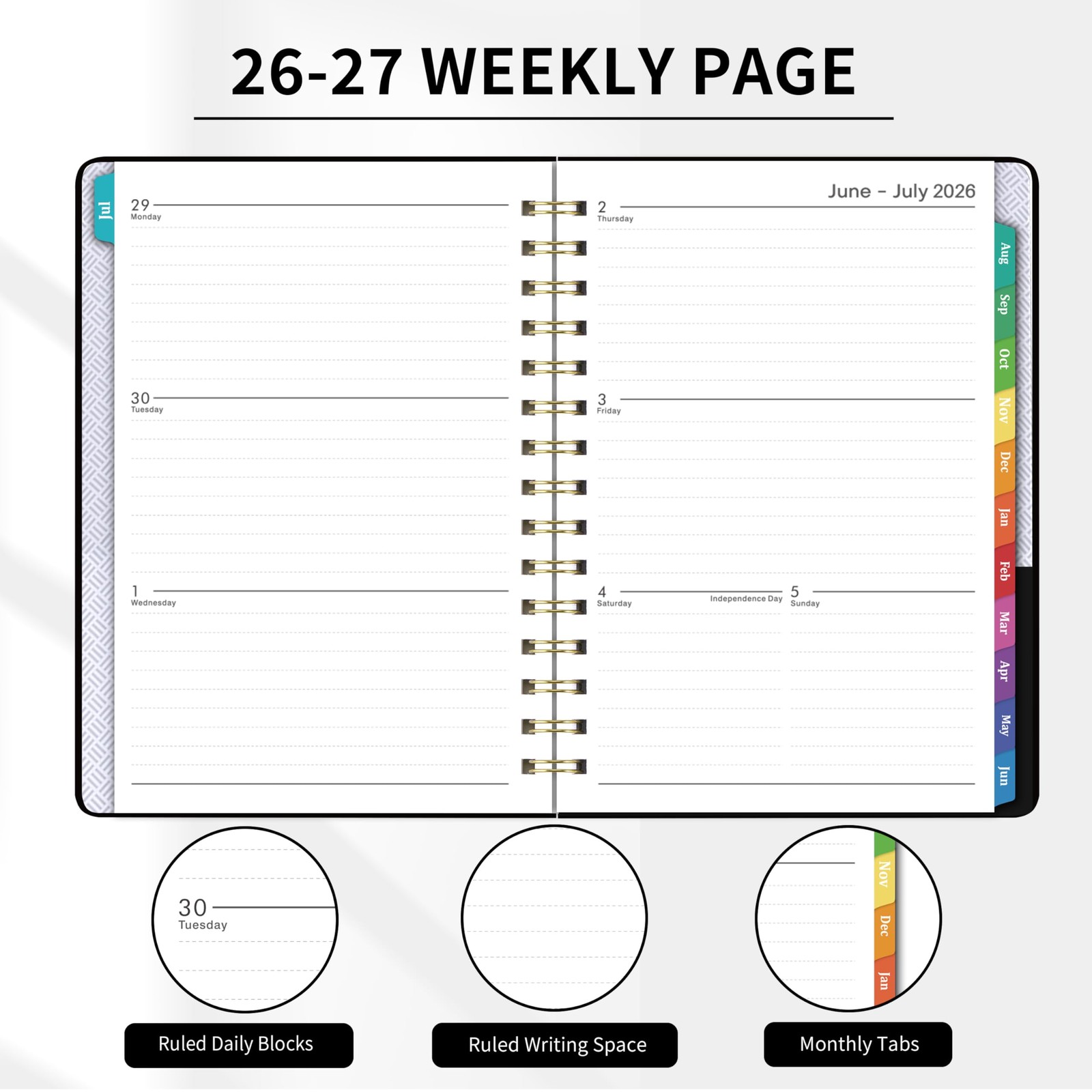 Planner 2026-2027 – Planner 2026-2027 Weekly and Monthly from Jul. 2026