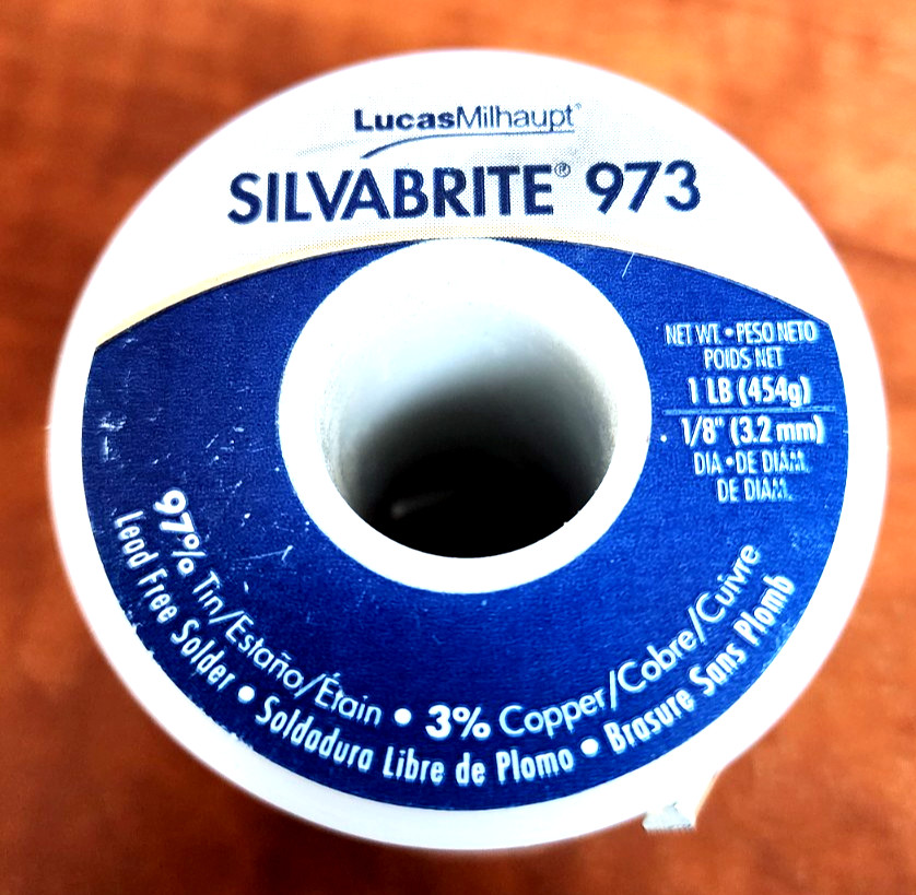Qty 4 Silvabrite Lead Free Solder Roll 1 lb. 1/8″ 97/3 Plumbing – Lucas Milhaupt
