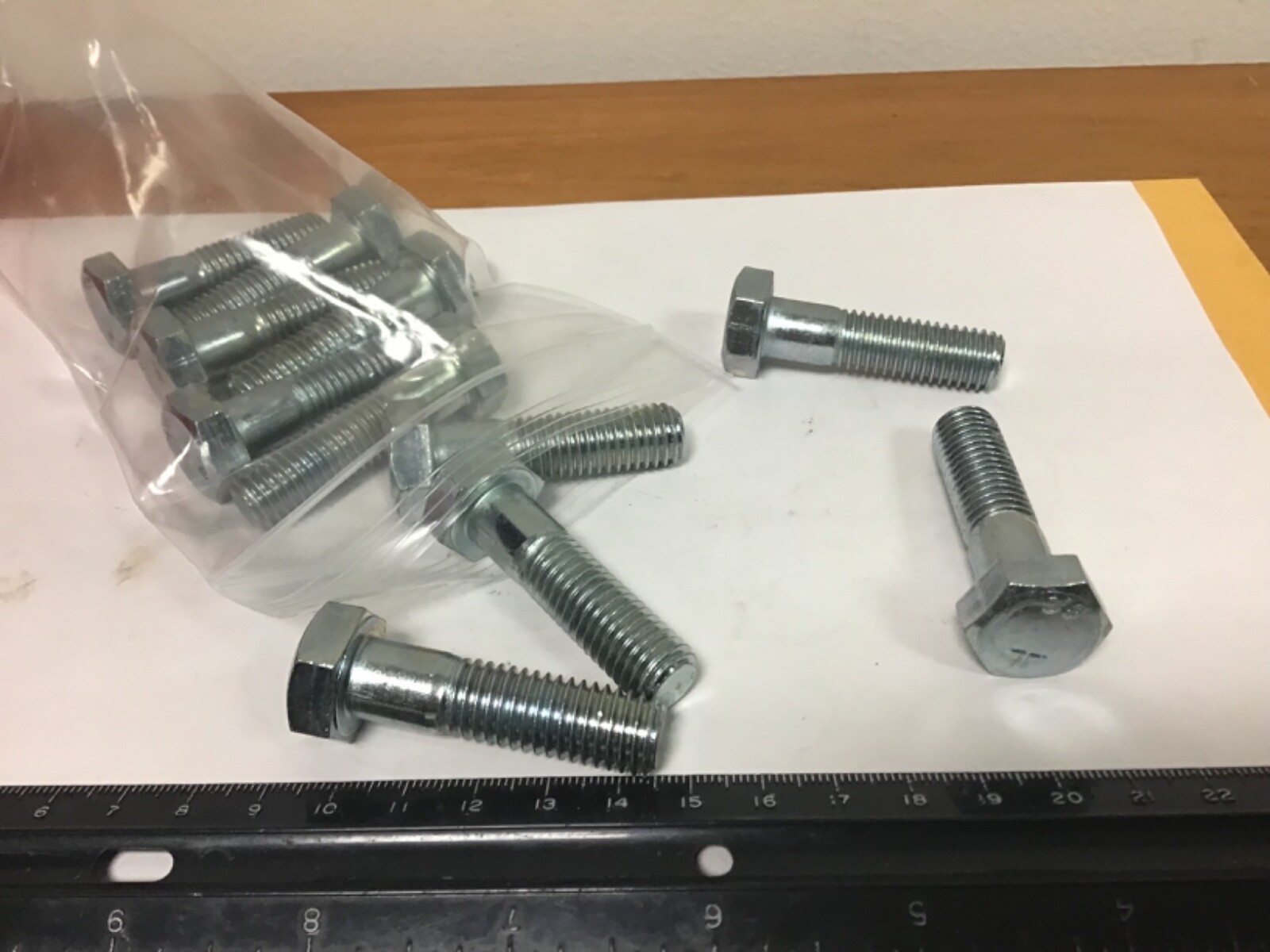 New Qty (10) M12 X 1.75 X 45MM Hex Head Bolts, Grade 8.8