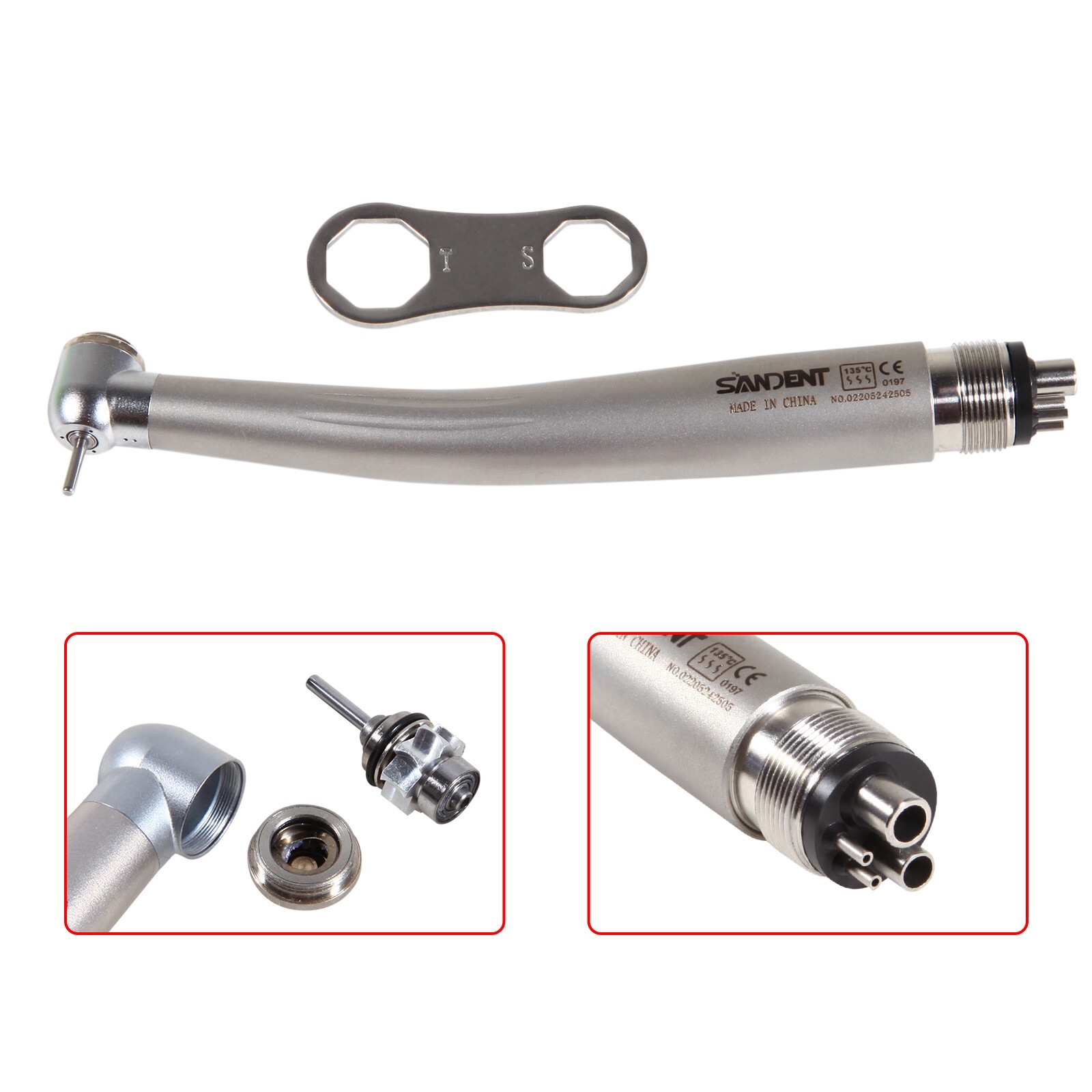10 SANDENT NSK Style Dental High Speed Handpiece Push Button 4 Hole Pana Max ST4