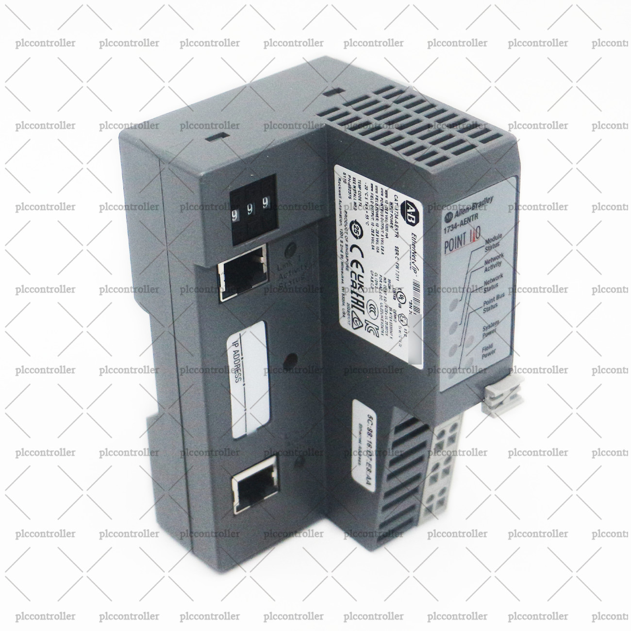 New Allen-Bradley 1734-AENTR POINT I/O Dual Port Network Adaptor EtherNet Module