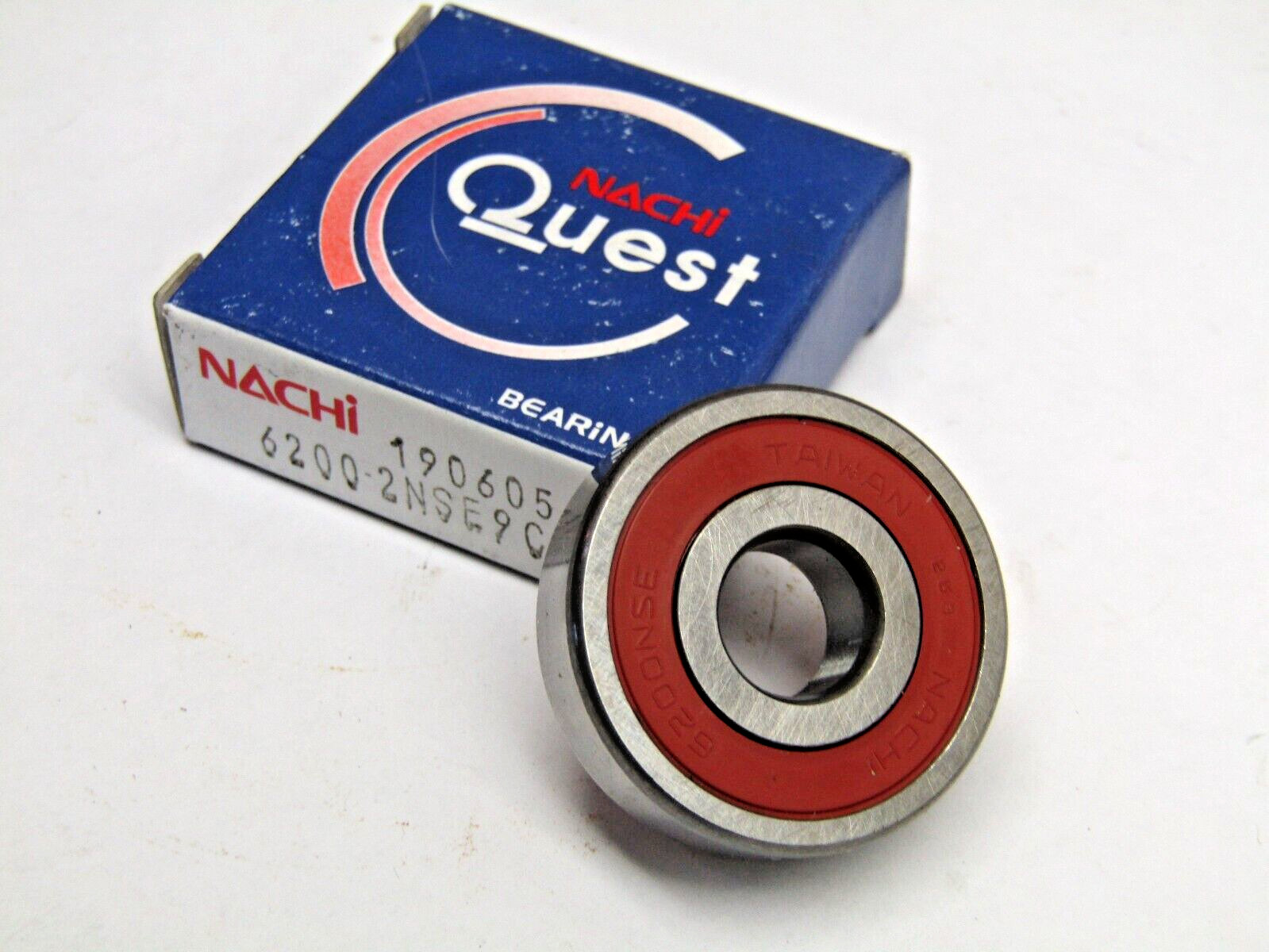 Nachi 6200-2NSE9 C3 10mm X 30mm X 9mm Sealed Bearing