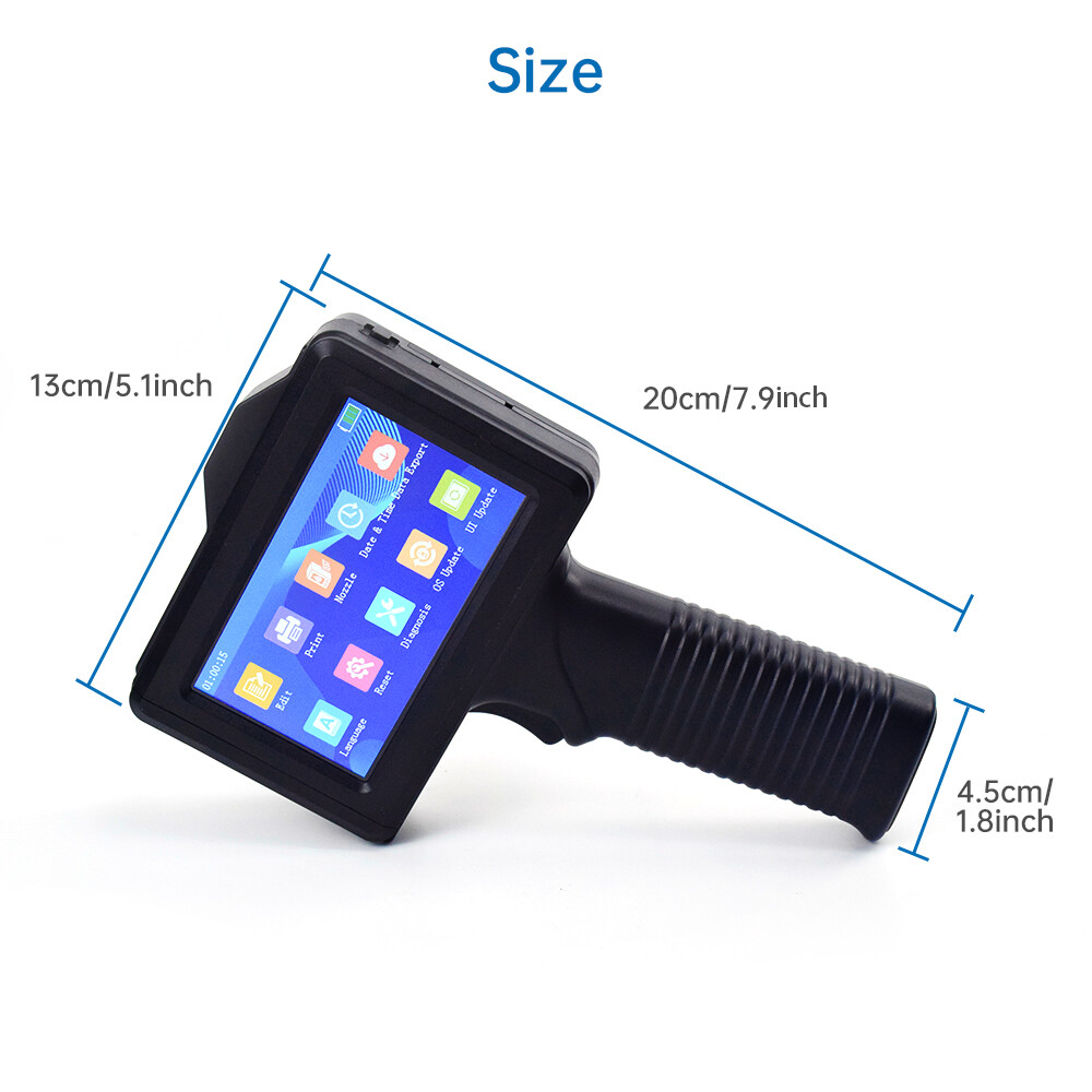 ToAuto Handheld Inkjet Printer Date QR Code Barcode Printing Logo Label Machine