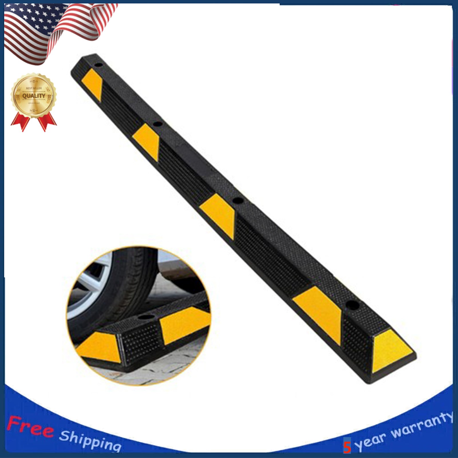 1 Pack 72” Speed Bump 4” High Heavy Duty Speed Humps Portable Speed Bump