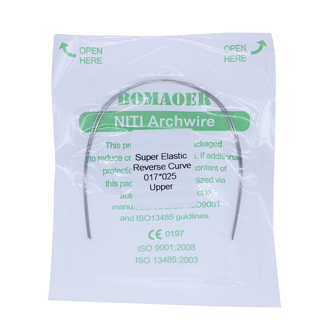 5×Dental Orthodontic Niti Rectangular Arch Wires Reverse Curve 17×25 Upper