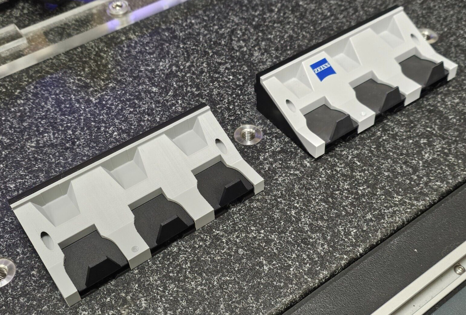 Improved 3 Stylus rack for Zeiss CMM VAST XXT TL1, TL2/TL4, TL3 adapter plates.