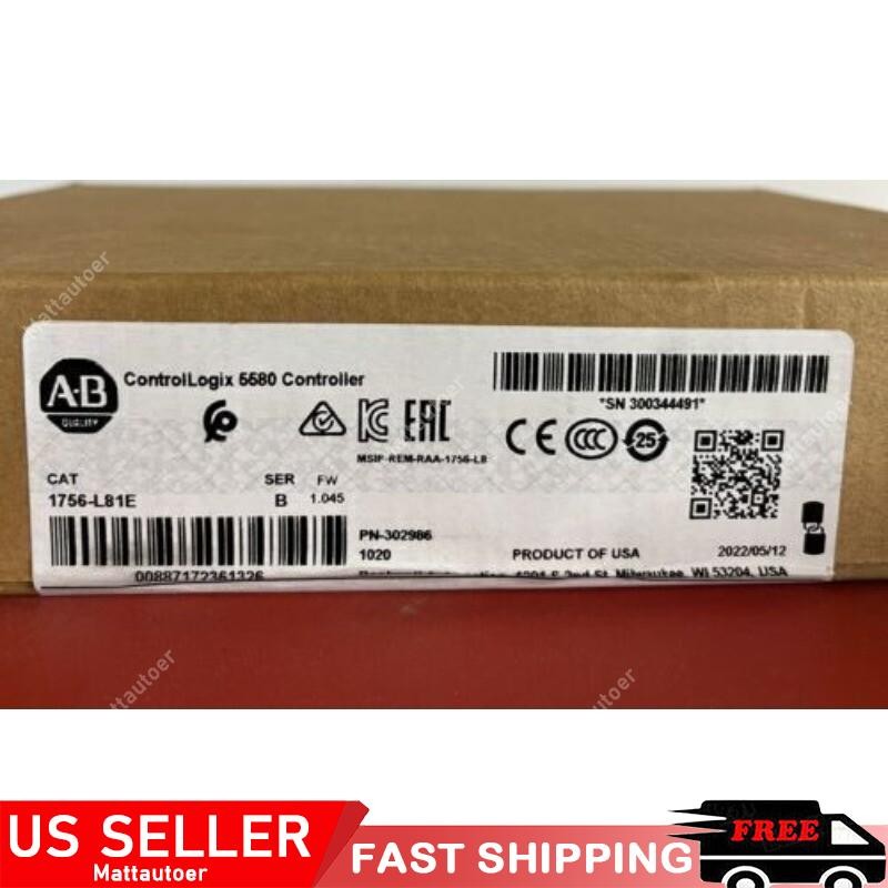New Factory Sealed Surplus Allen Bradley 1756-L81E B 1756L81E US Free Tax