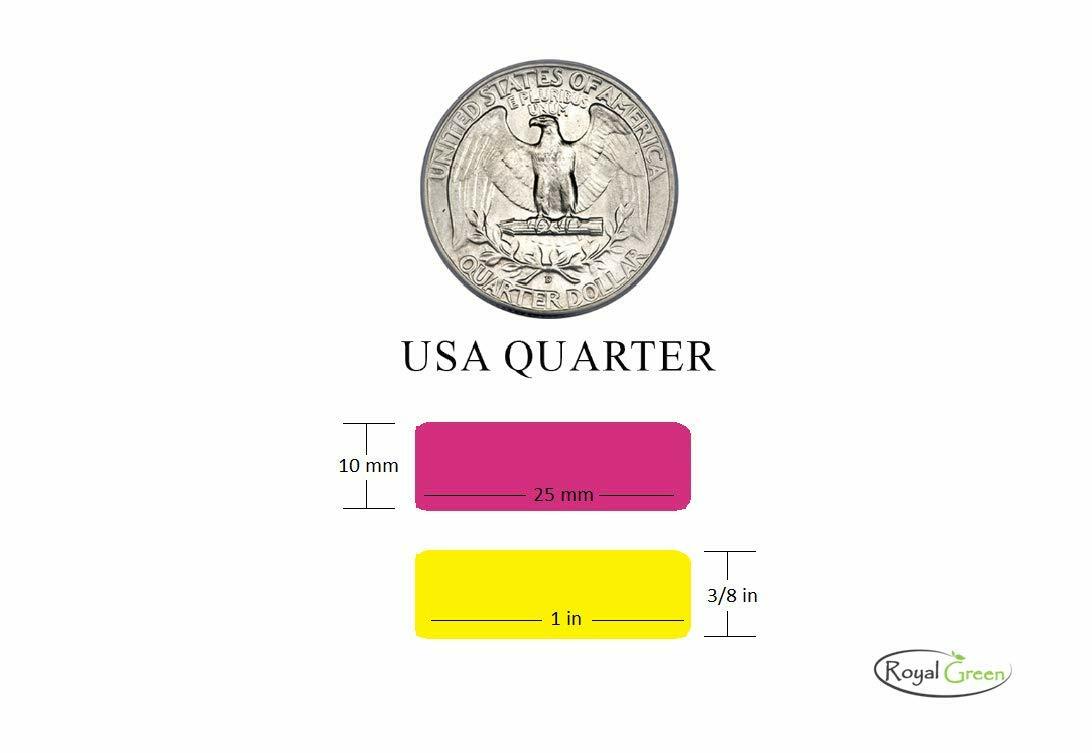 Color Coding Labels 1 inch x 3/8 inch Name Rectangle Stickers for Organizing