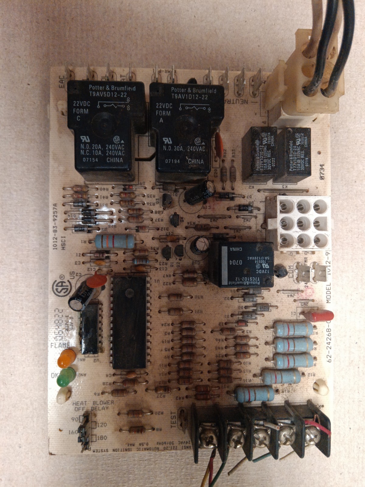 Rheem Ruud 1012-925C Furnace Control Circuit Board 62-24268-03