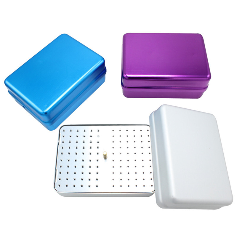 152 Holes Autoclave Dental Burs Cleaning Stand Bur Holder Organizer Box Block