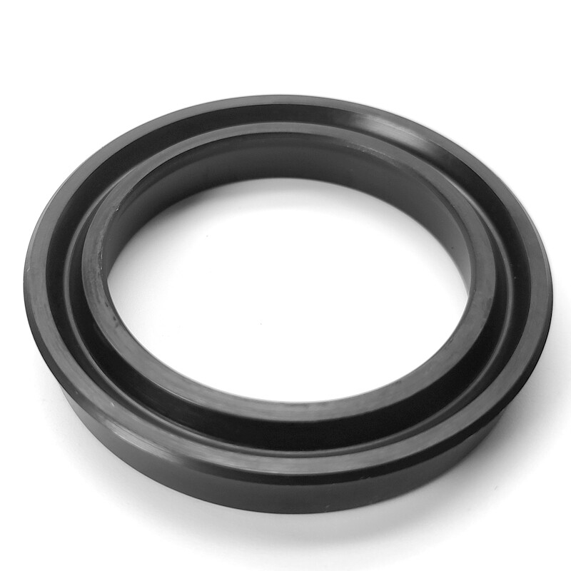 UHS/UN NBR U-Cup Hydraulic Oil Seal, Cylinder/Piston Rod Shaft, ID 6.3-210mm