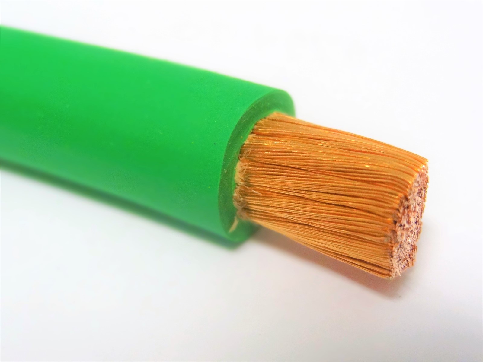20′ FT #1 AWG WELDING/BATTERY CABLE GREEN 600V PURE COPPER USA MADE 105c