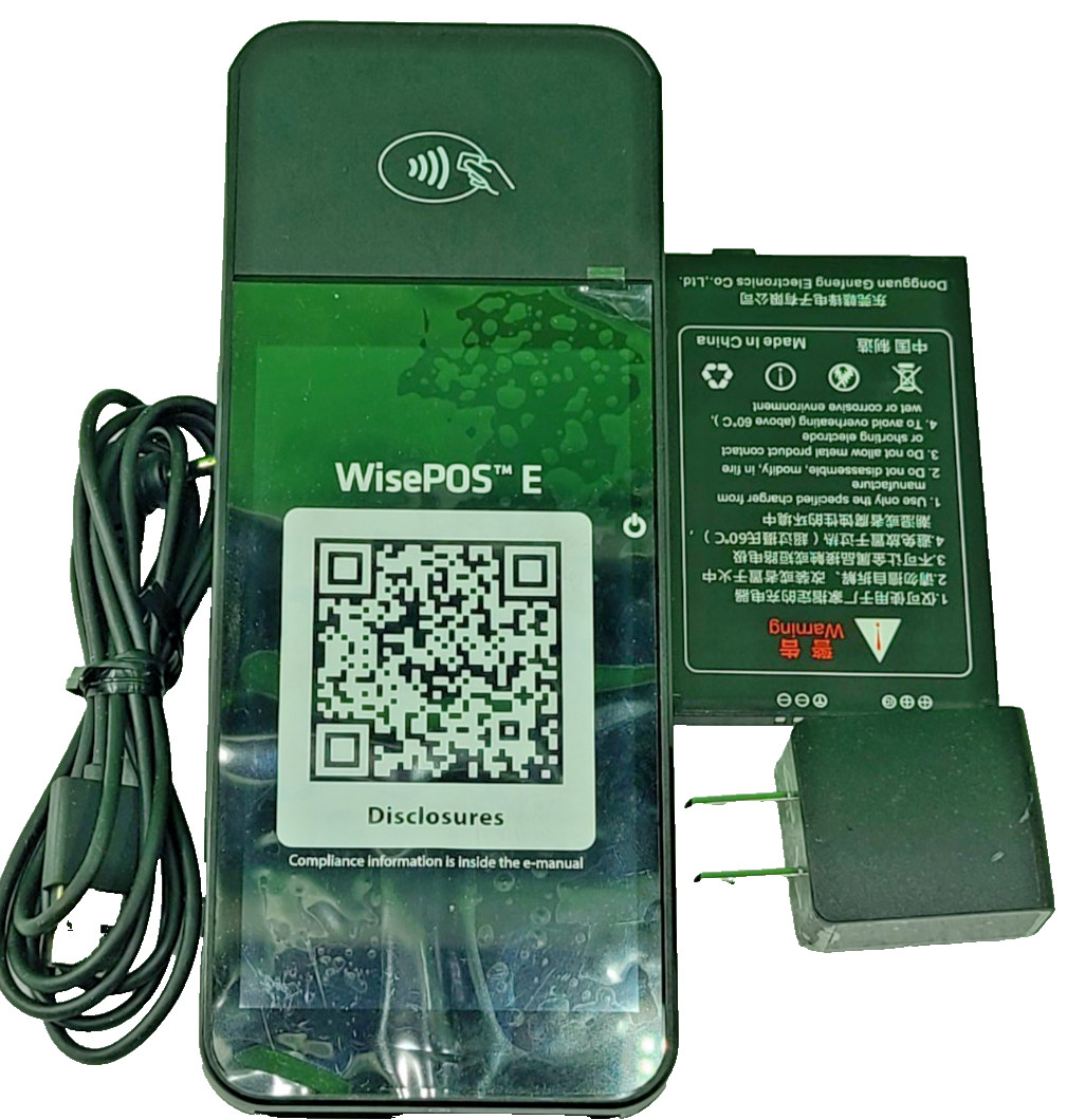 BBPOS WisePOS E WSC51 Stripe Terminal Card Reader With USB Charger No Dock